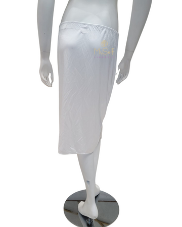 Nina Von C 22 270 111 24" White A Line Half Slip with Slit myselflingerie.com